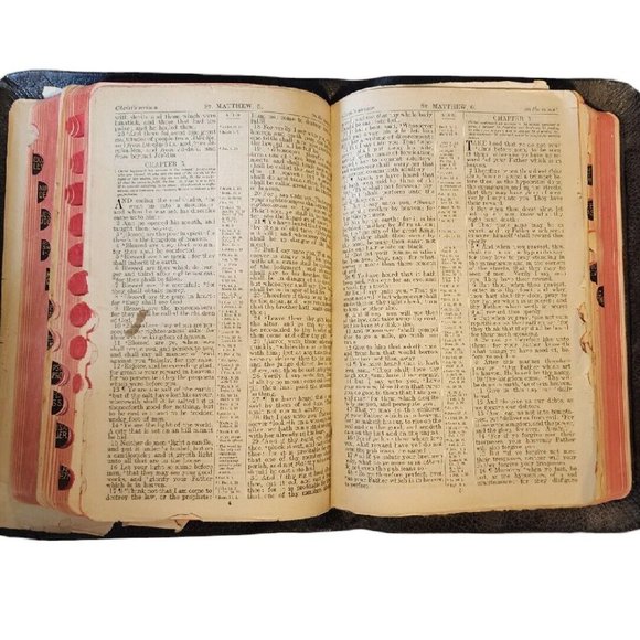 Antique Holy Bible Self Pronouncing Teacher’s Edition Concordia St Louis 1923 - Picture 12 of 15